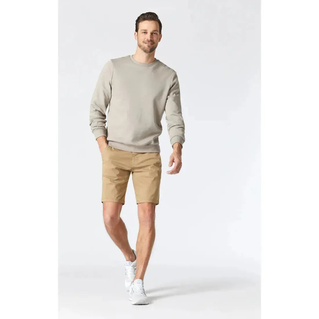 JACOB 9" BRITISH KHAKI TWILL-MENS SHORTS & SWIM-MAVI-JB Evans Fashions & Footwear