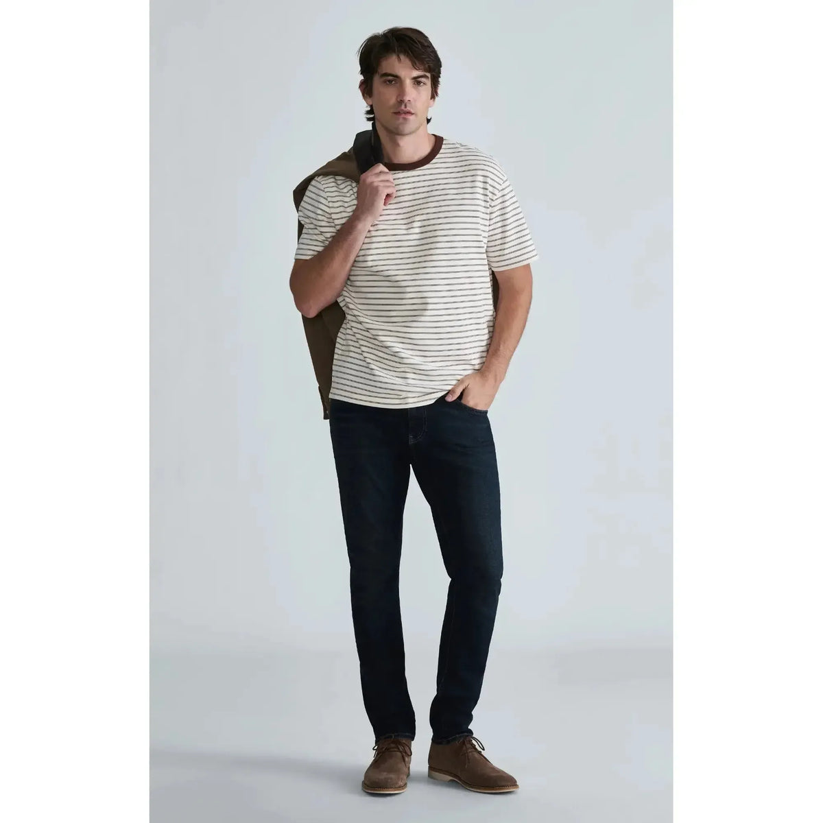 JAKE DARK BRUSHED CLASSIC VINTAGE-MENS DENIM-MAVI-JB Evans Fashions & Footwear