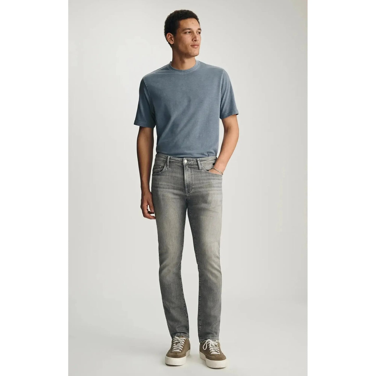 JAKE GREY BRUSHED FEATHER BLUE-MENS DENIM-MAVI-JB Evans Fashions & Footwear
