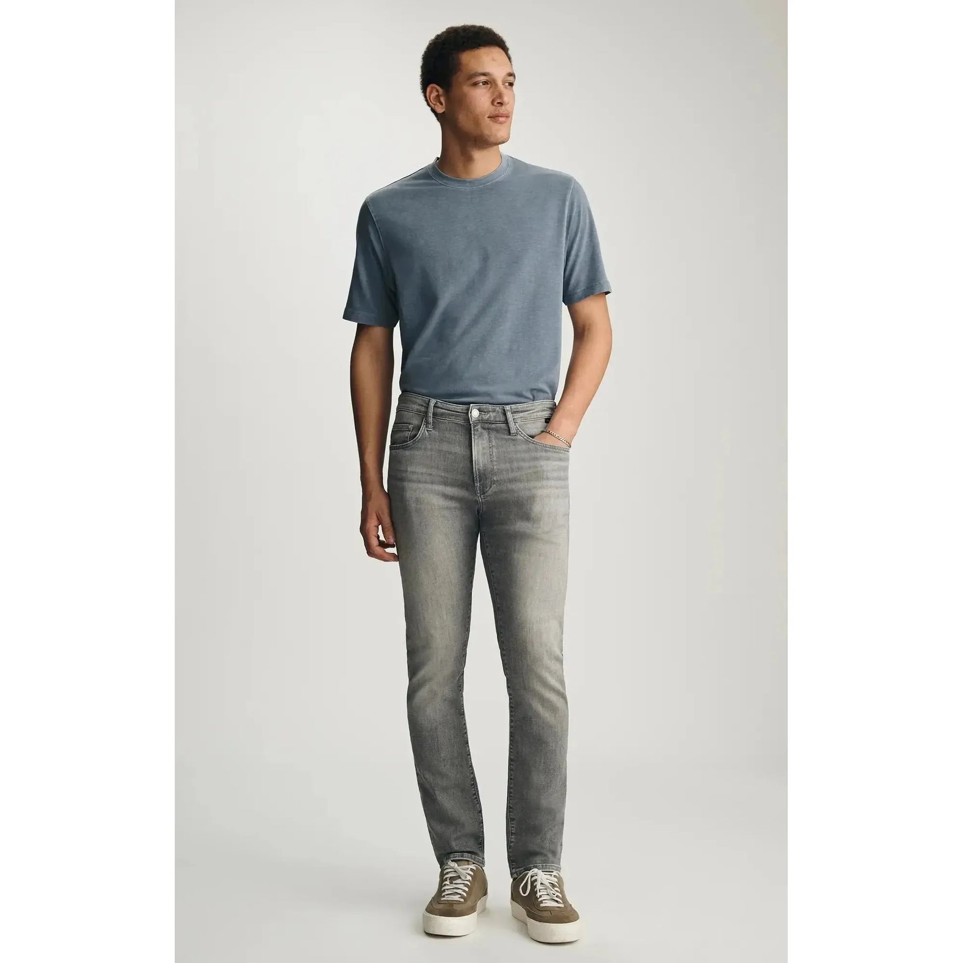 JAKE GREY BRUSHED FEATHER BLUE-MENS DENIM-MAVI-JB Evans Fashions & Footwear
