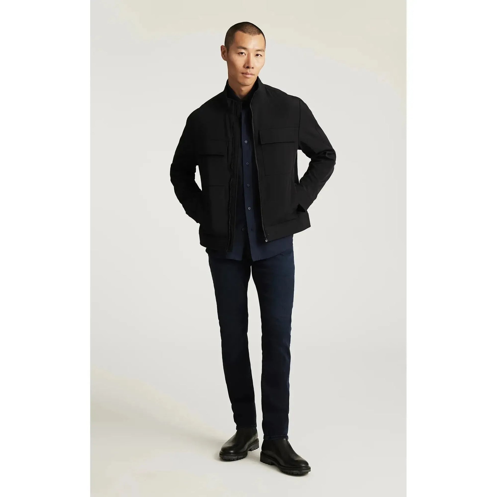 JAKE INK BRUSHED SUPERMOVE-MENS DENIM-MAVI-JB Evans Fashions & Footwear