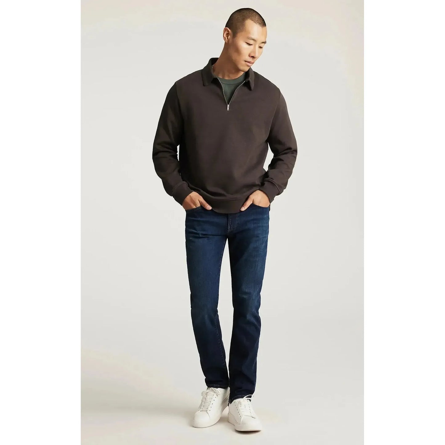 JAKE MIDNIGHT BRUSHED FEATHER BLUE-MENS DENIM-MAVI-JB Evans Fashions & Footwear