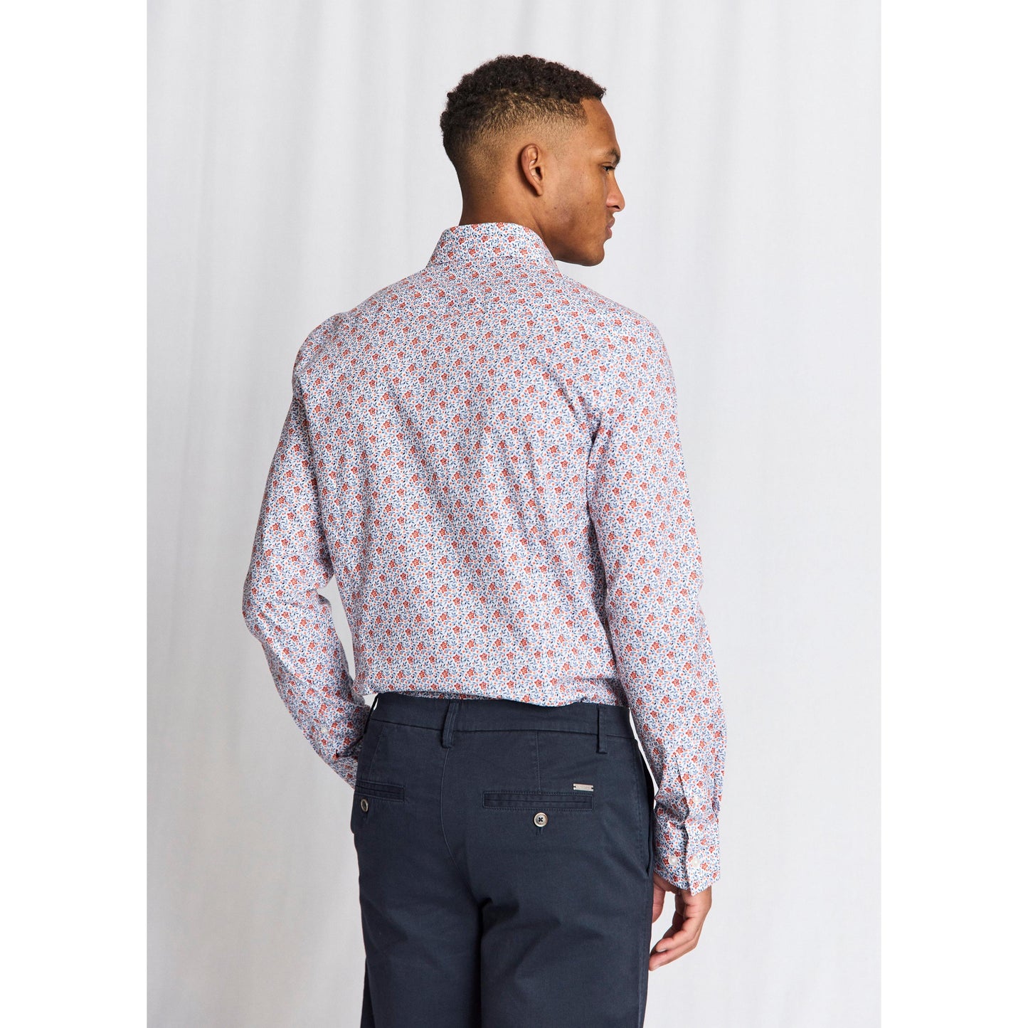 JALLOUZ MODERN FIT PRINT SHIRT-MENS SHIRTS-BRUUN STENGADE-JB Evans Fashions & Footwear