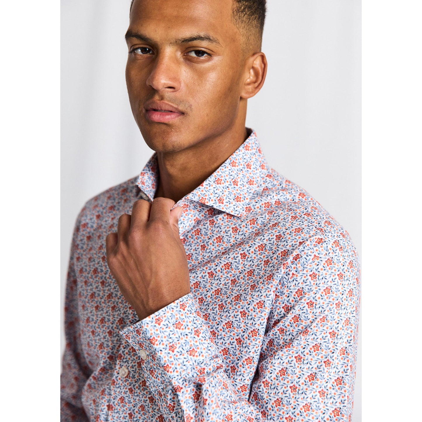 JALLOUZ MODERN FIT PRINT SHIRT-MENS SHIRTS-BRUUN STENGADE-JB Evans Fashions & Footwear