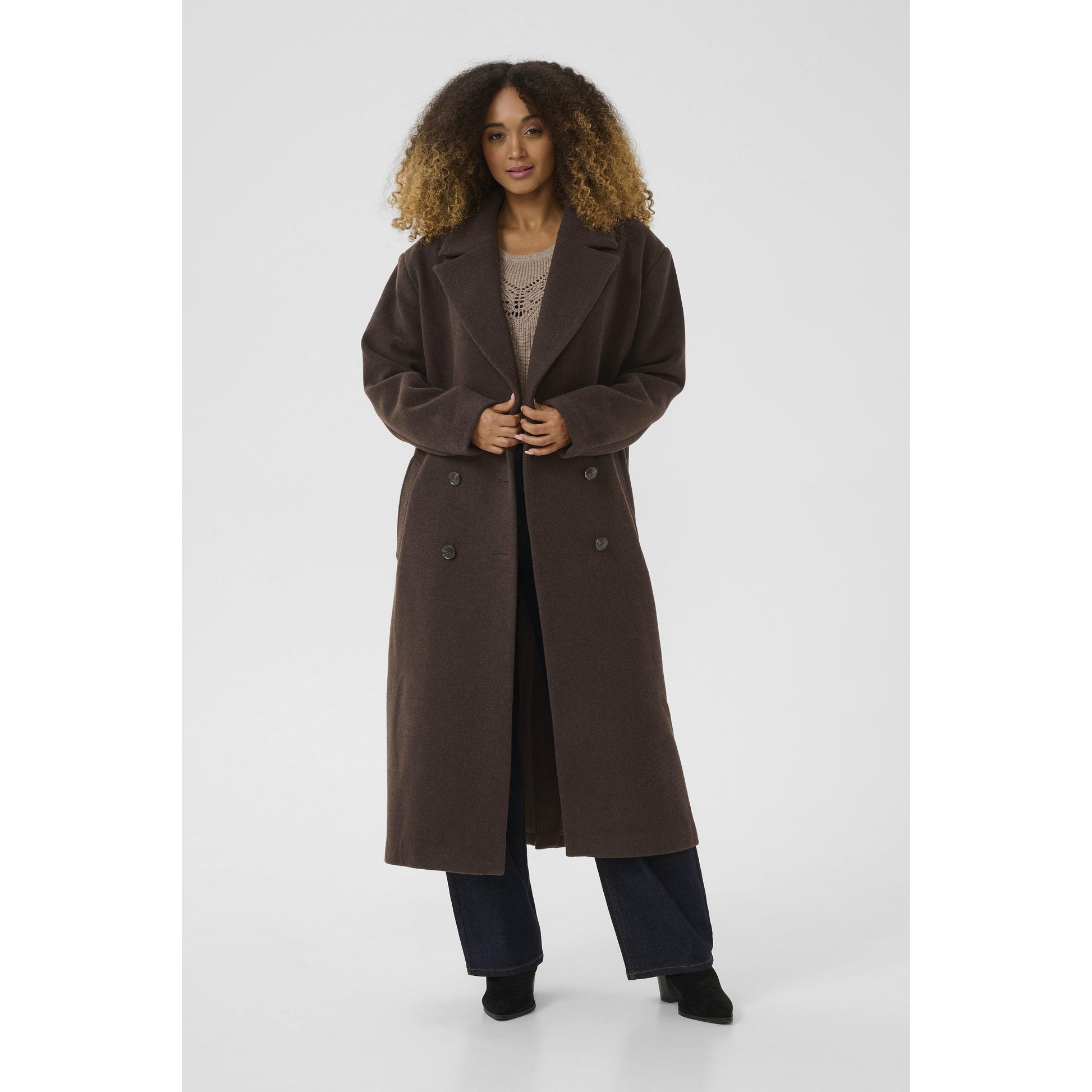 JAMEY COAT-LADIES WINTER COATS & JACKETS-CREAM-JB Evans Fashions & Footwear