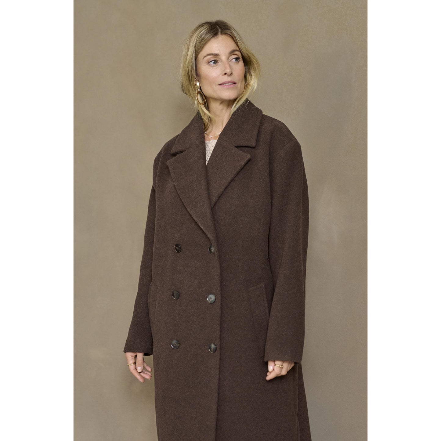 JAMEY COAT-LADIES WINTER COATS & JACKETS-CREAM-JB Evans Fashions & Footwear