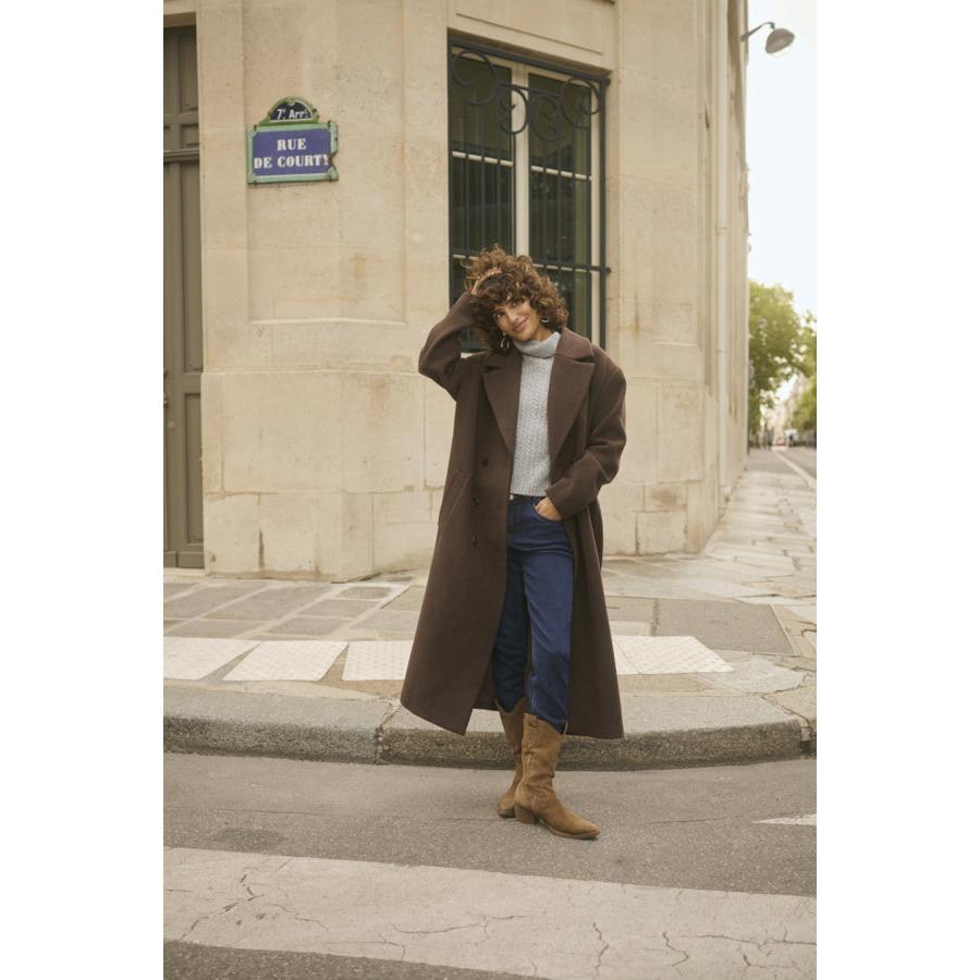 JAMEY COAT-LADIES WINTER COATS & JACKETS-CREAM-JB Evans Fashions & Footwear