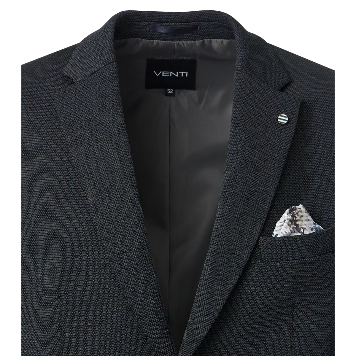 JERSEY STRETCH KNIT JACKET-MENS BLAZERS-VENTI-JB Evans Fashions & Footwear