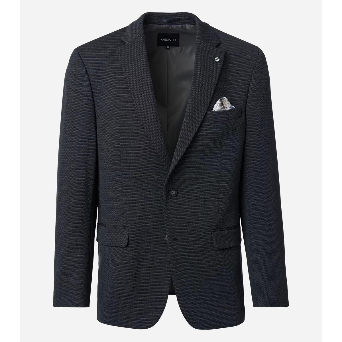 JERSEY STRETCH KNIT JACKET-MENS BLAZERS-VENTI-JB Evans Fashions & Footwear