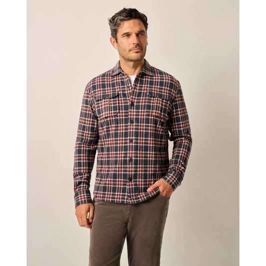 JIMMY SOFT PLAID STRETCH-MENS SHIRTS-JOHNNIE-O-JB Evans Fashions & Footwear