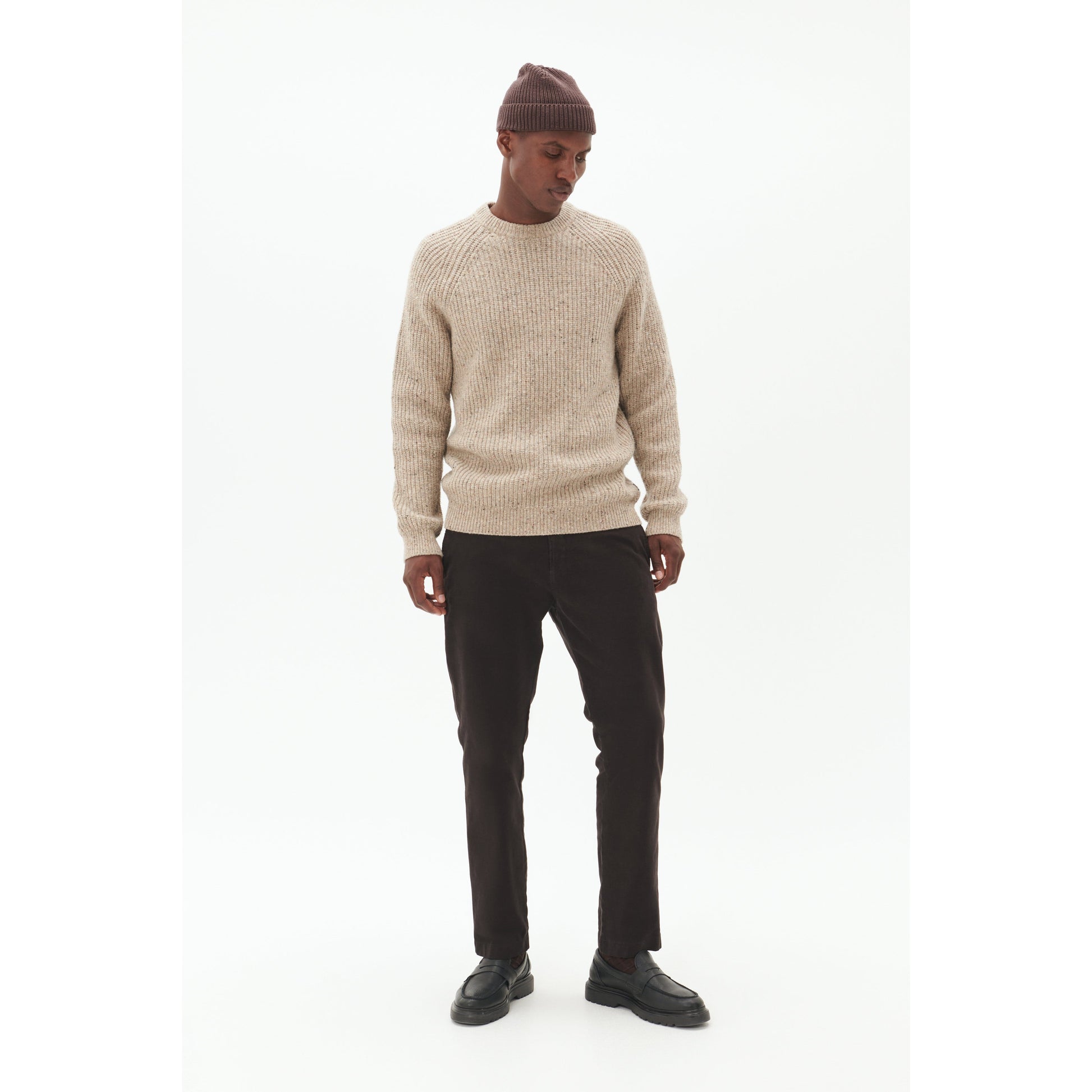 JOBO HERITAGE TWEED SWEATER-MENS SWEATERS & KNITS-MATINIQUE-JB Evans Fashions & Footwear