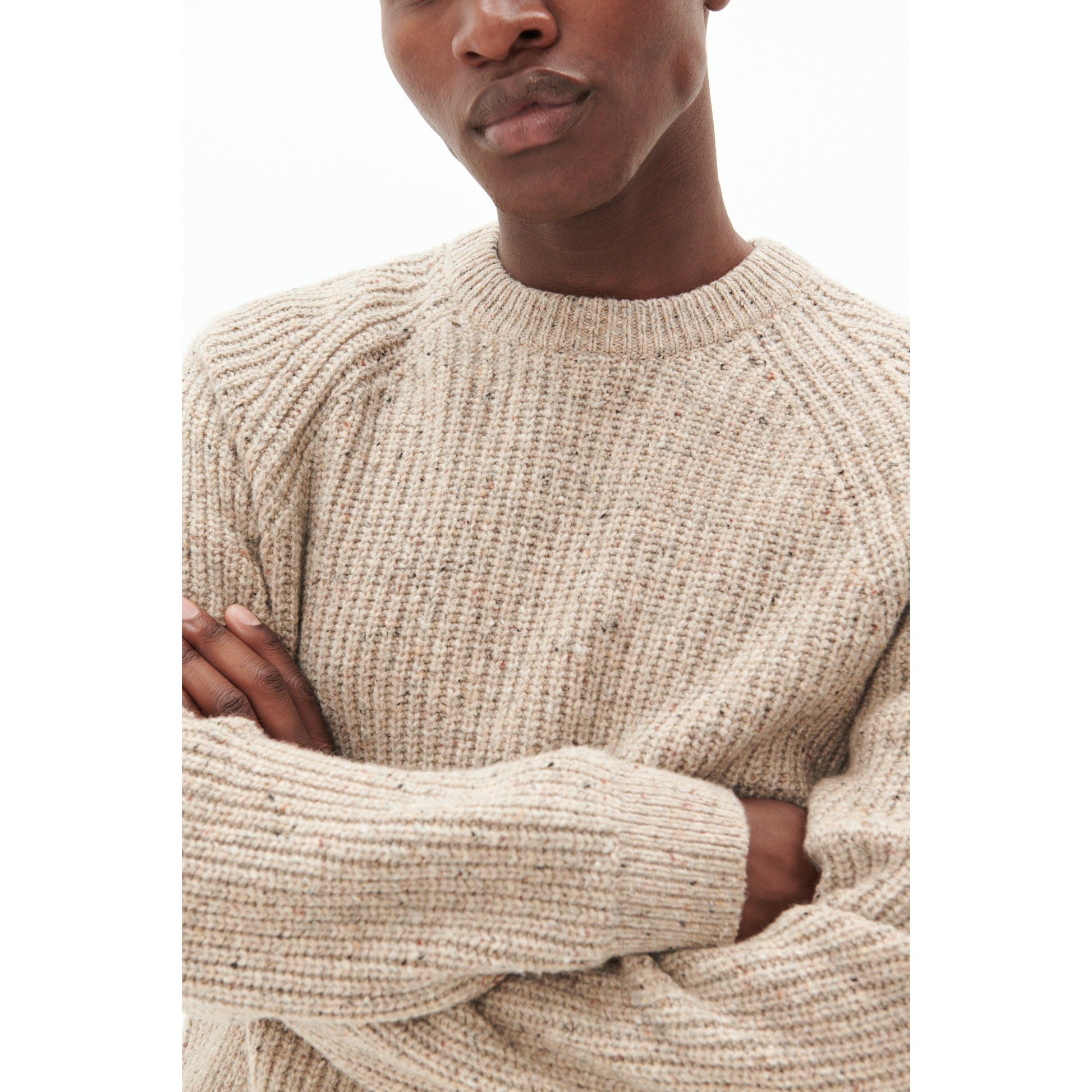 JOBO HERITAGE TWEED SWEATER-MENS SWEATERS & KNITS-MATINIQUE-JB Evans Fashions & Footwear