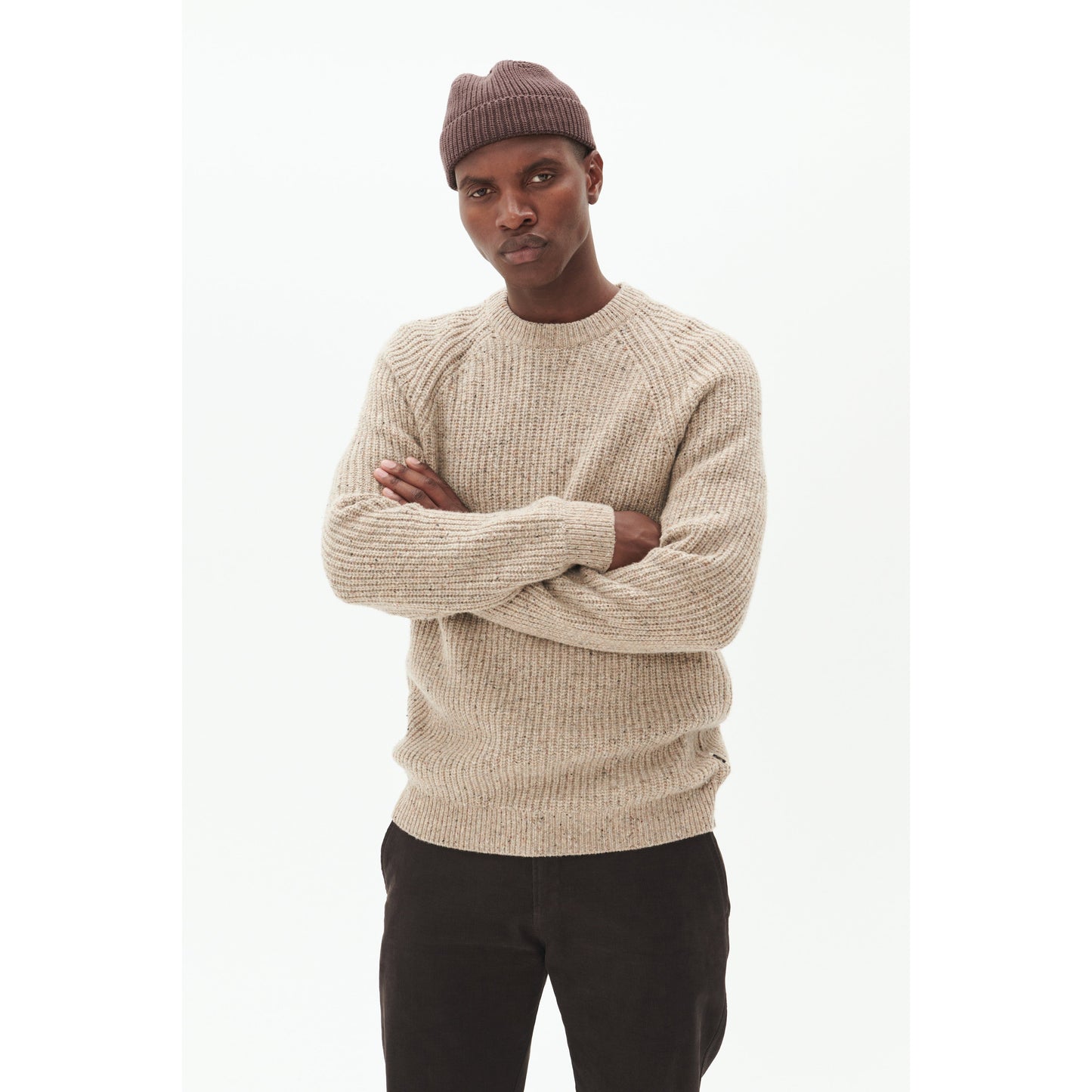 JOBO HERITAGE TWEED SWEATER-MENS SWEATERS & KNITS-MATINIQUE-JB Evans Fashions & Footwear