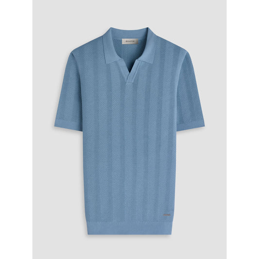 JOHNNY COLLAR KNIT POLO-MENS T-SHIRTS & POLO'S-BUGATCHI-JB Evans Fashions & Footwear