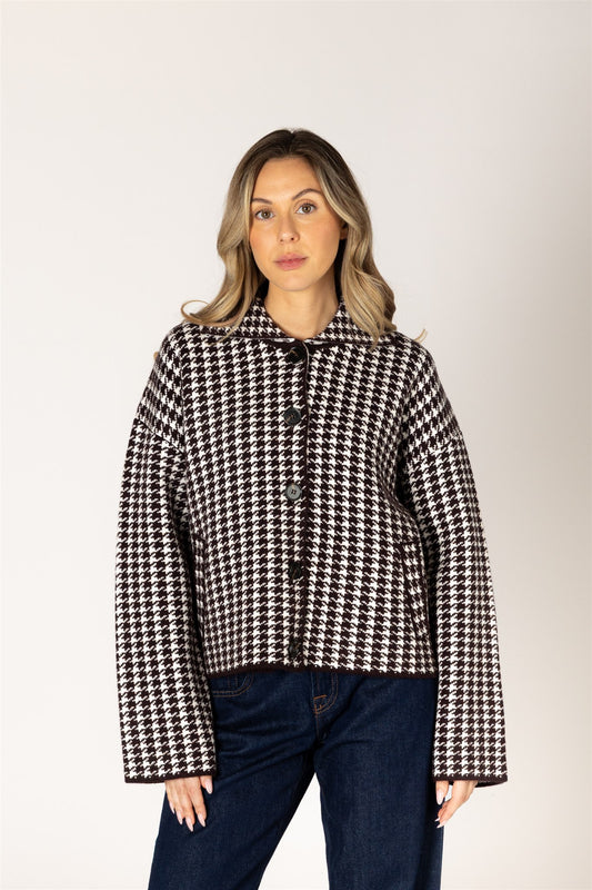 JONAH HOUNDSTOOTH COAT