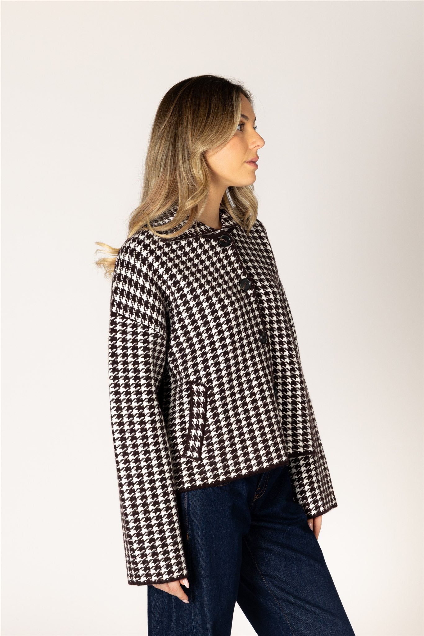 JONAH HOUNDSTOOTH COAT
