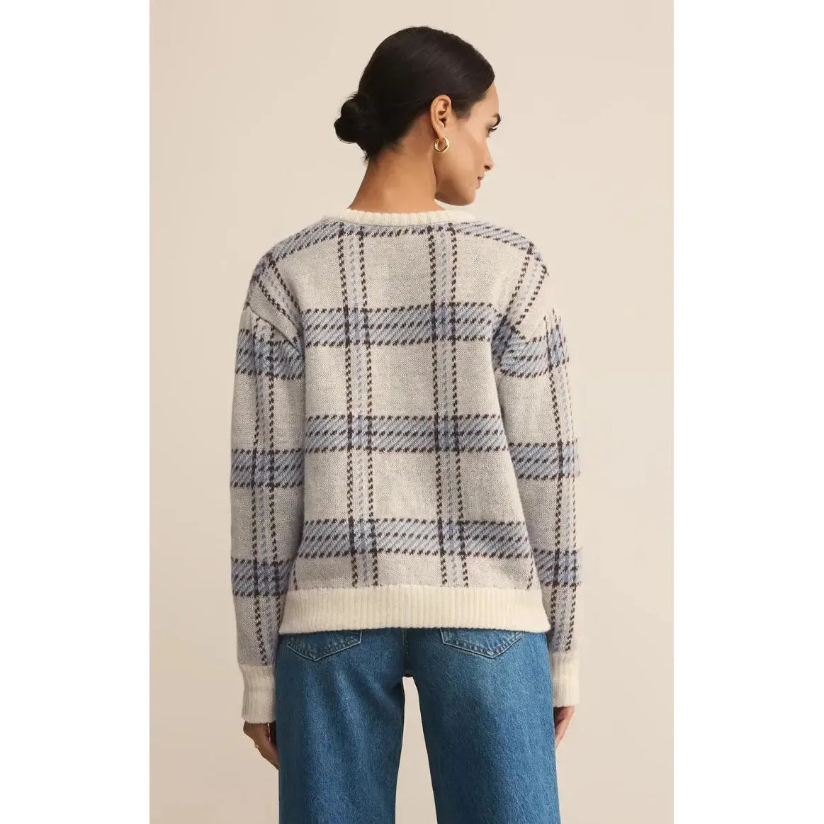 JUNCTION PLAID SWEATER-LADIES SWEATERS & KNITS-Z SUPPLY-JB Evans Fashions & Footwear