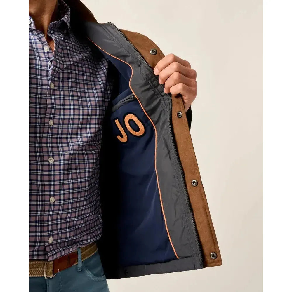 JUNO QUILTED JACKET DARK GRAY-MENS LIGHTWEIGHT COATS & JACKETS-JOHNNIE-O-JB Evans Fashions & Footwear