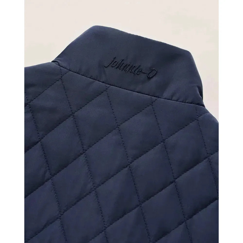 JUNO QUILTED JACKET NAVY-MENS LIGHTWEIGHT COATS & JACKETS-JOHNNIE-O-JB Evans Fashions & Footwear