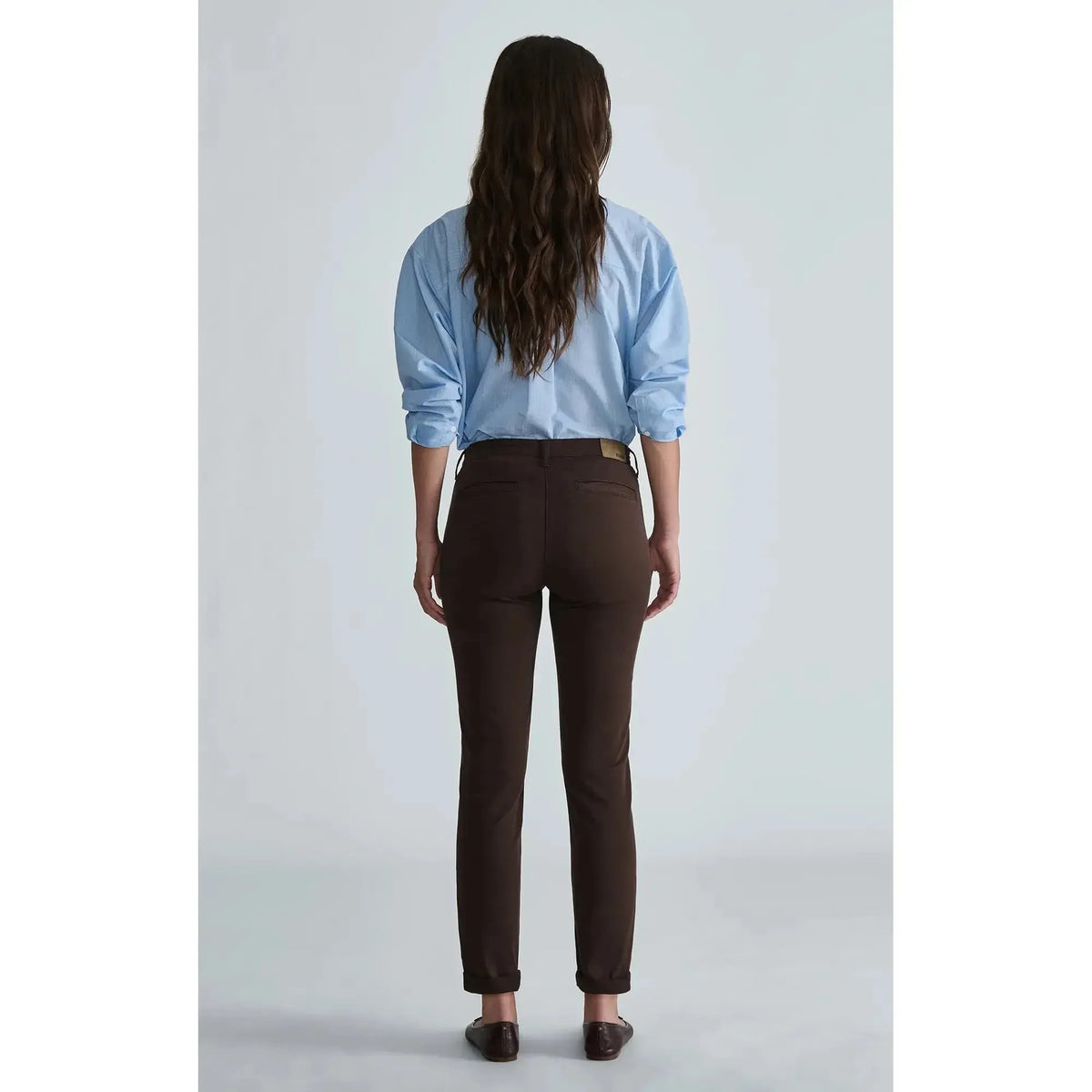 KATHLEEN CHINO CHESTNUT TWILL-LADIES PANTS-MAVI-JB Evans Fashions & Footwear