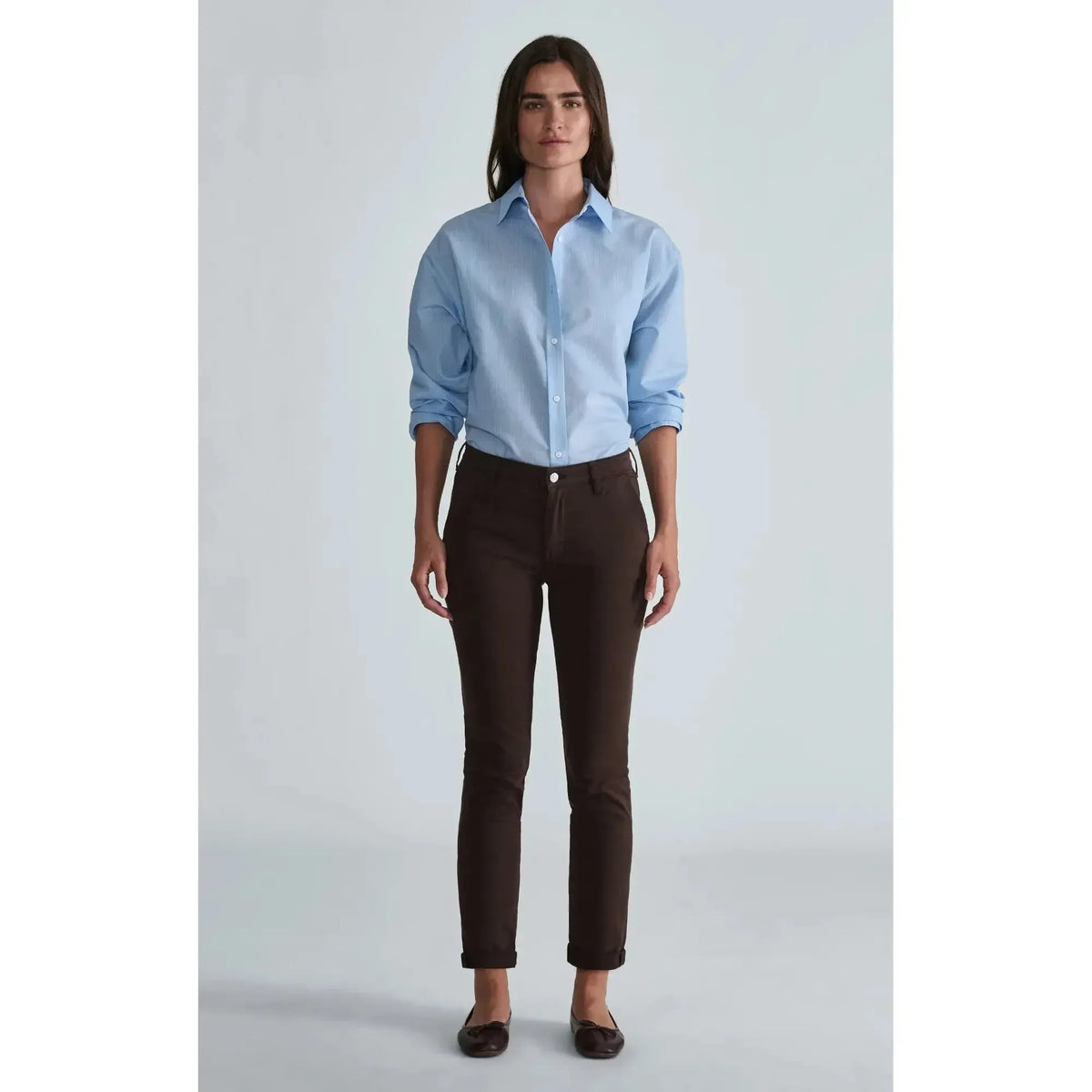 KATHLEEN CHINO CHESTNUT TWILL-LADIES PANTS-MAVI-JB Evans Fashions & Footwear
