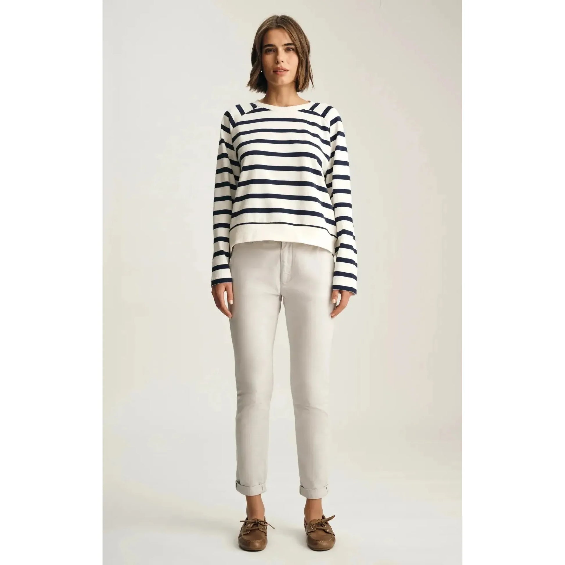 KATHLEEN CHINO PEARLY RIVER TWILL-LADIES PANTS-MAVI-JB Evans Fashions & Footwear
