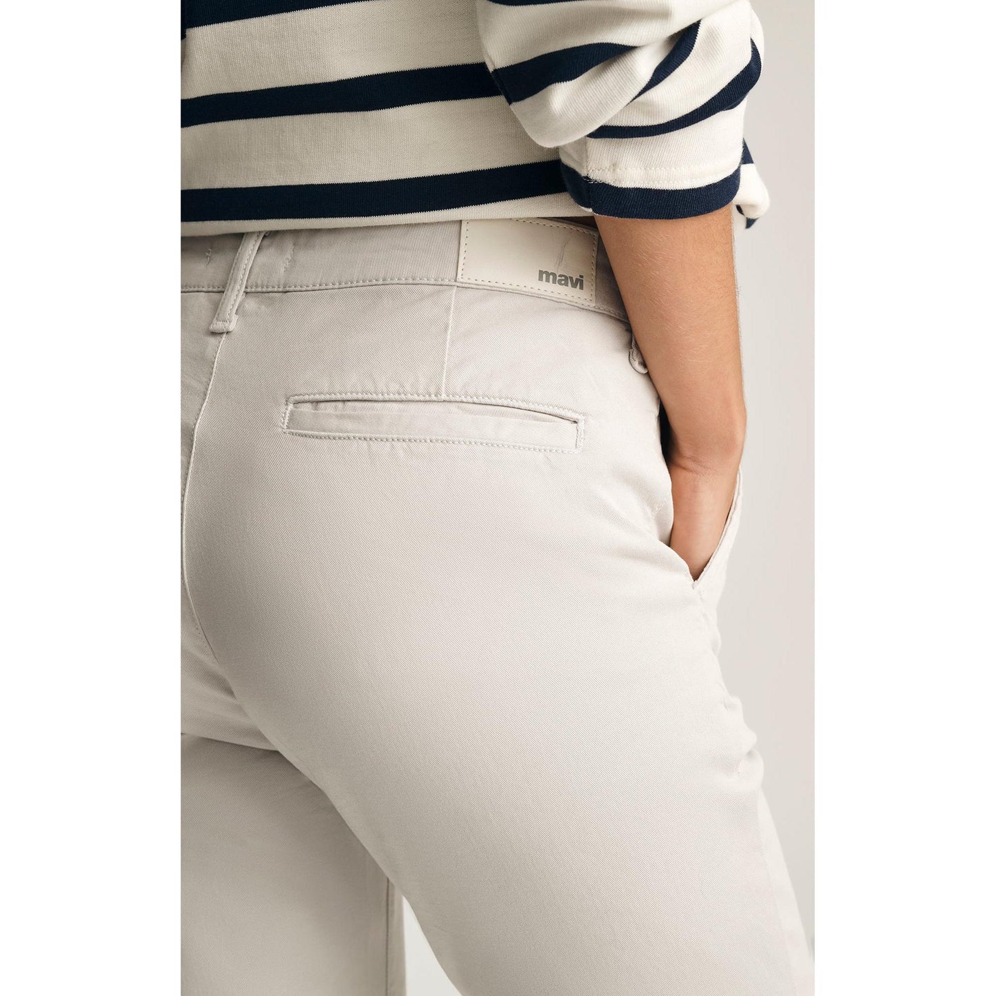 KATHLEEN CHINO PEARLY RIVER TWILL-LADIES PANTS-MAVI-JB Evans Fashions & Footwear