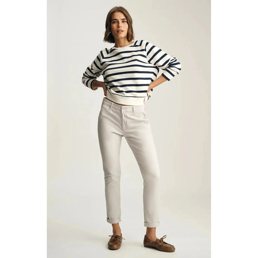 KATHLEEN CHINO PEARLY RIVER TWILL-LADIES PANTS-MAVI-JB Evans Fashions & Footwear