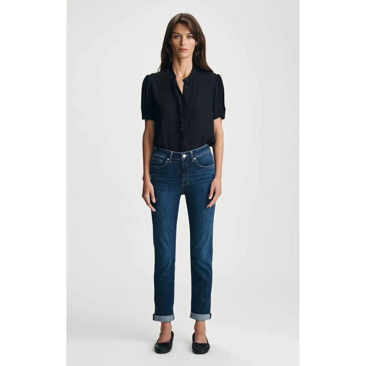 KATHLEEN DARK BLUE FEATHER BLUE-LADIES DENIM-MAVI-JB Evans Fashions & Footwear