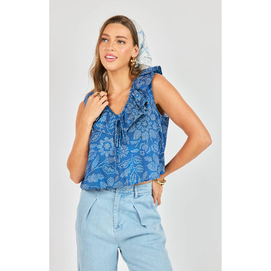 KEEPSAFE GATHERED TANK TOP-LADIES T-SHIRTS & TANKS-SADIE & SAGE-JB Evans Fashions & Footwear