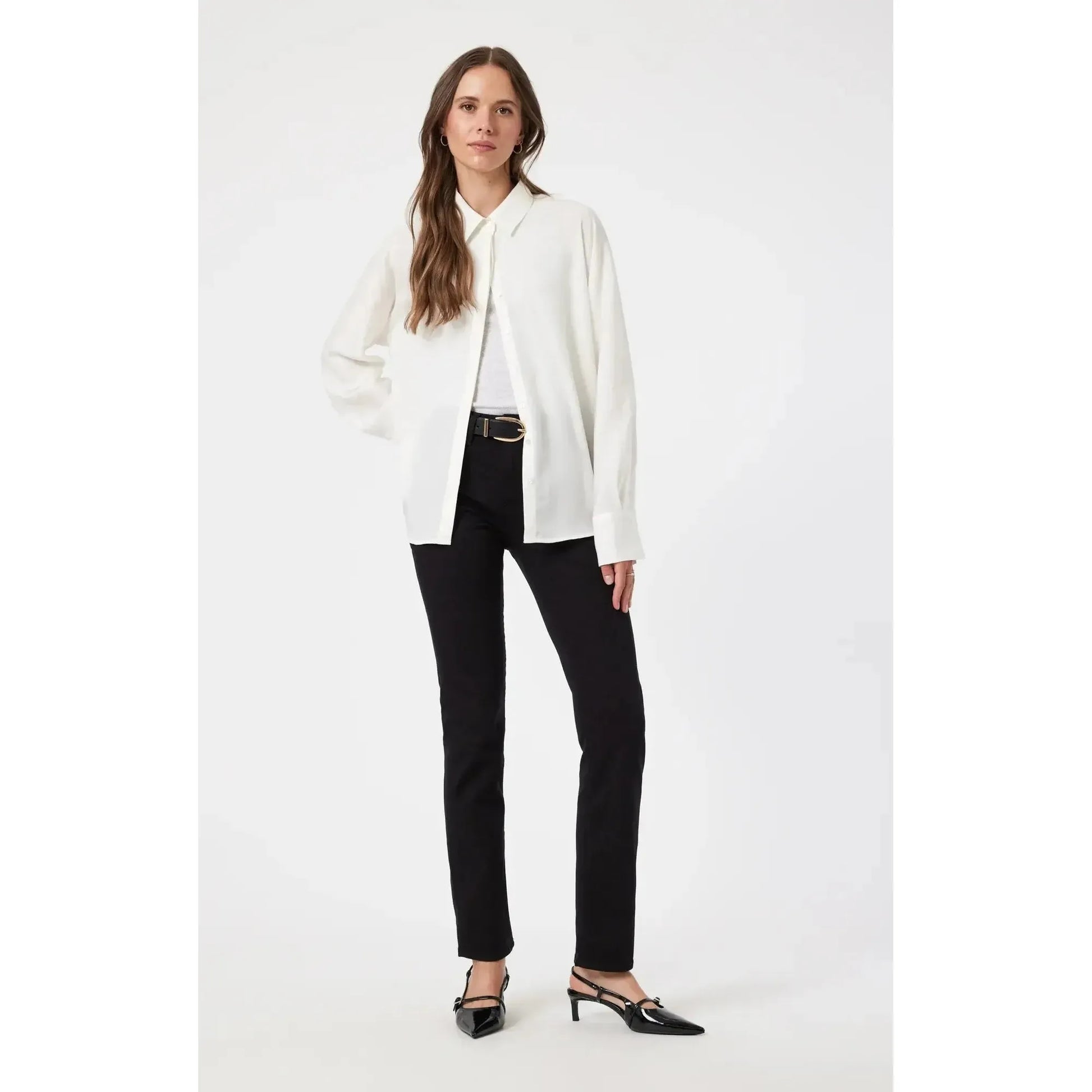 KENDRA BLACK FEATHER BLUE-LADIES DENIM-MAVI-JB Evans Fashions & Footwear