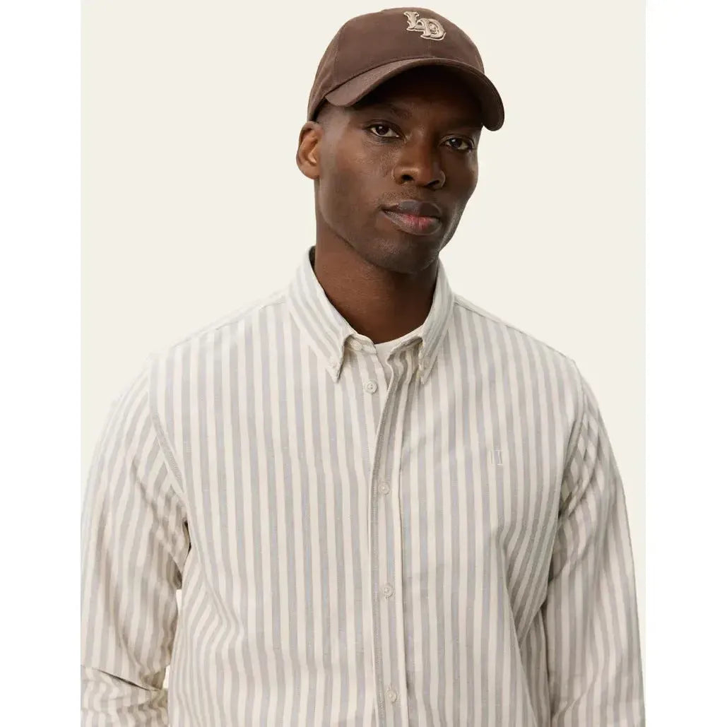KONRAD STRIPED OXFORD SHIRT-MENS SHIRTS-LES DEUX-JB Evans Fashions & Footwear