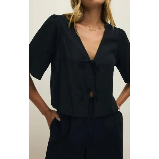 LA BELLE LINEN TOP-LADIES TOPS-Z SUPPLY-JB Evans Fashions & Footwear