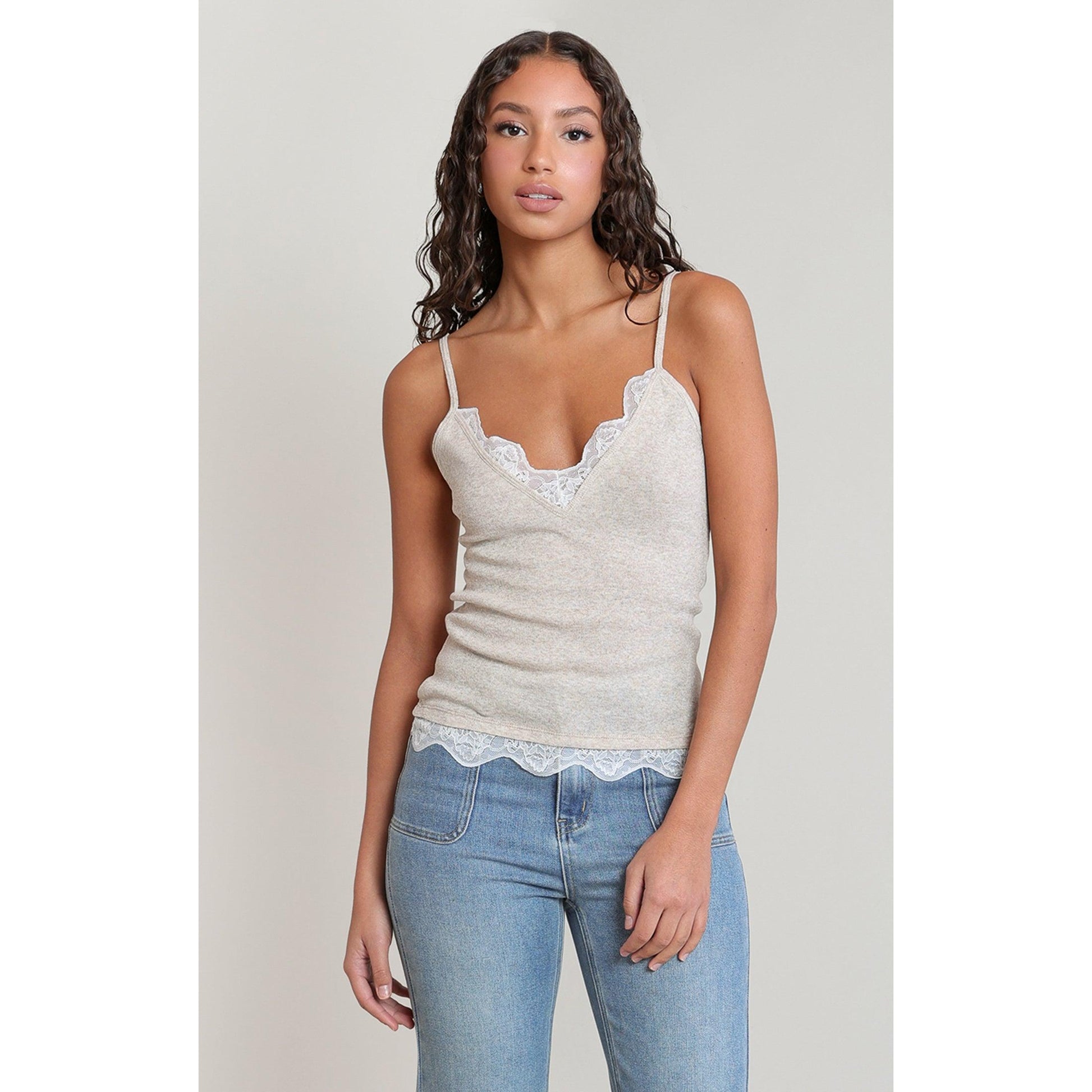LACE CAMI-LADIES T-SHIRTS & TANKS-DEX-JB Evans Fashions & Footwear