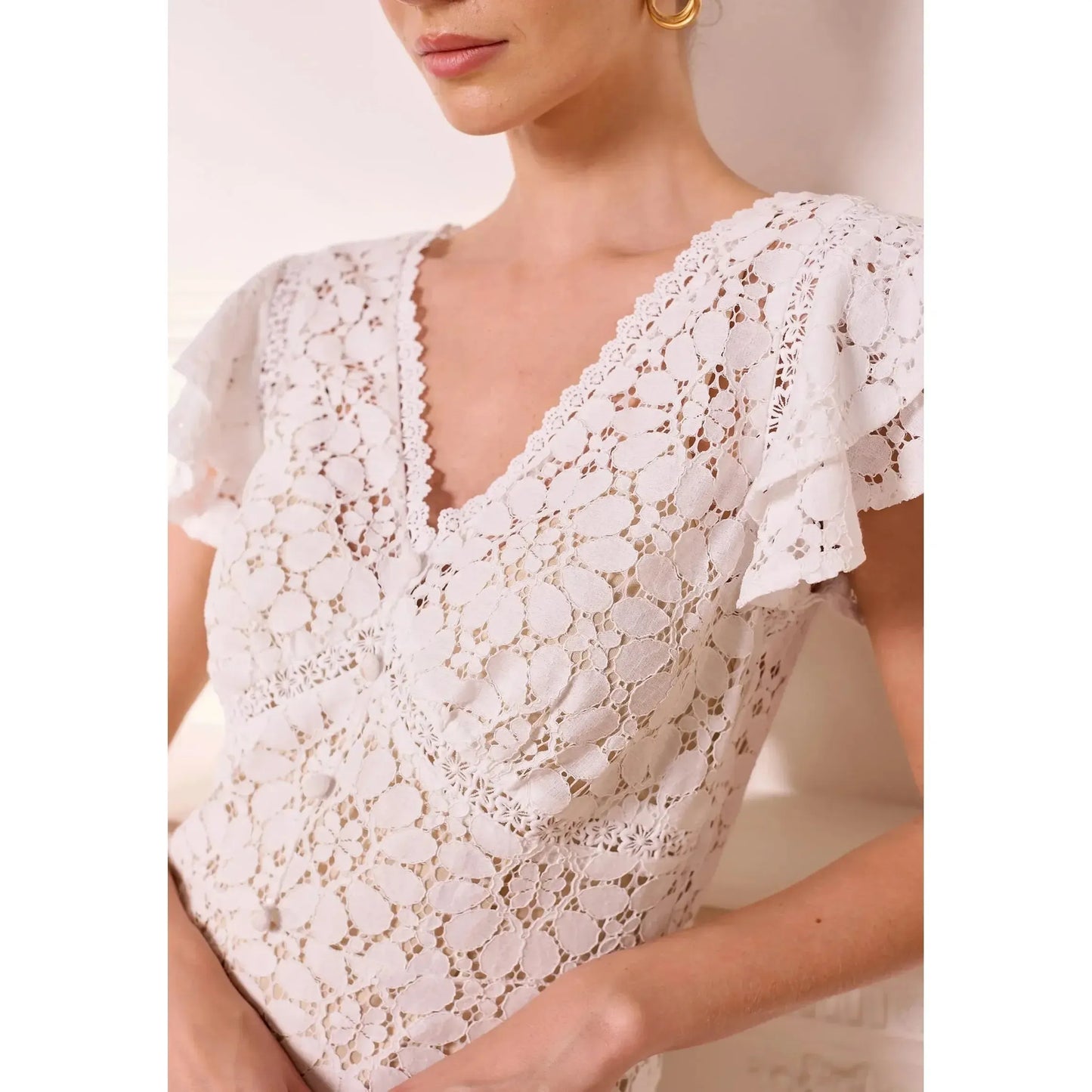 LACE MIDI DRESS-LADIES DRESSES & JUMPERS-ANGELEYE-JB Evans Fashions & Footwear