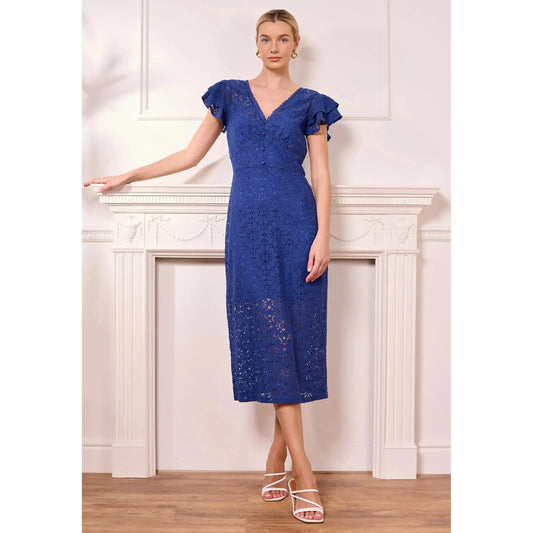 LACE MIDI DRESS-LADIES DRESSES & JUMPERS-ANGELEYE-JB Evans Fashions & Footwear
