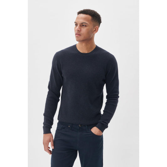 LAGOON TEXTURED KNIT CREWNECK-MENS SWEATERS & KNITS-MATINIQUE-JB Evans Fashions & Footwear
