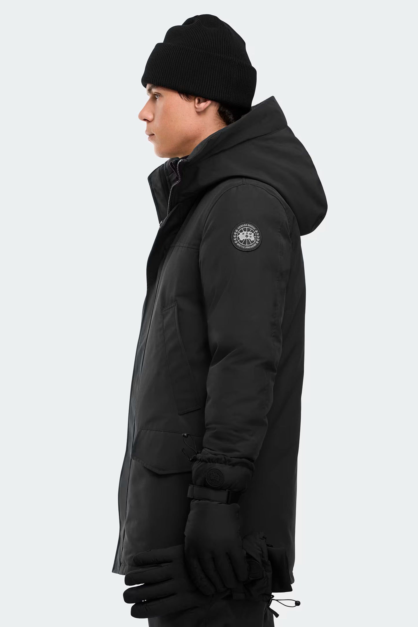 LANGFORD PARKA BLACK DISC-MENS WINTER COATS & JACKETS-CANADA GOOSE-JB Evans Fashions & Footwear
