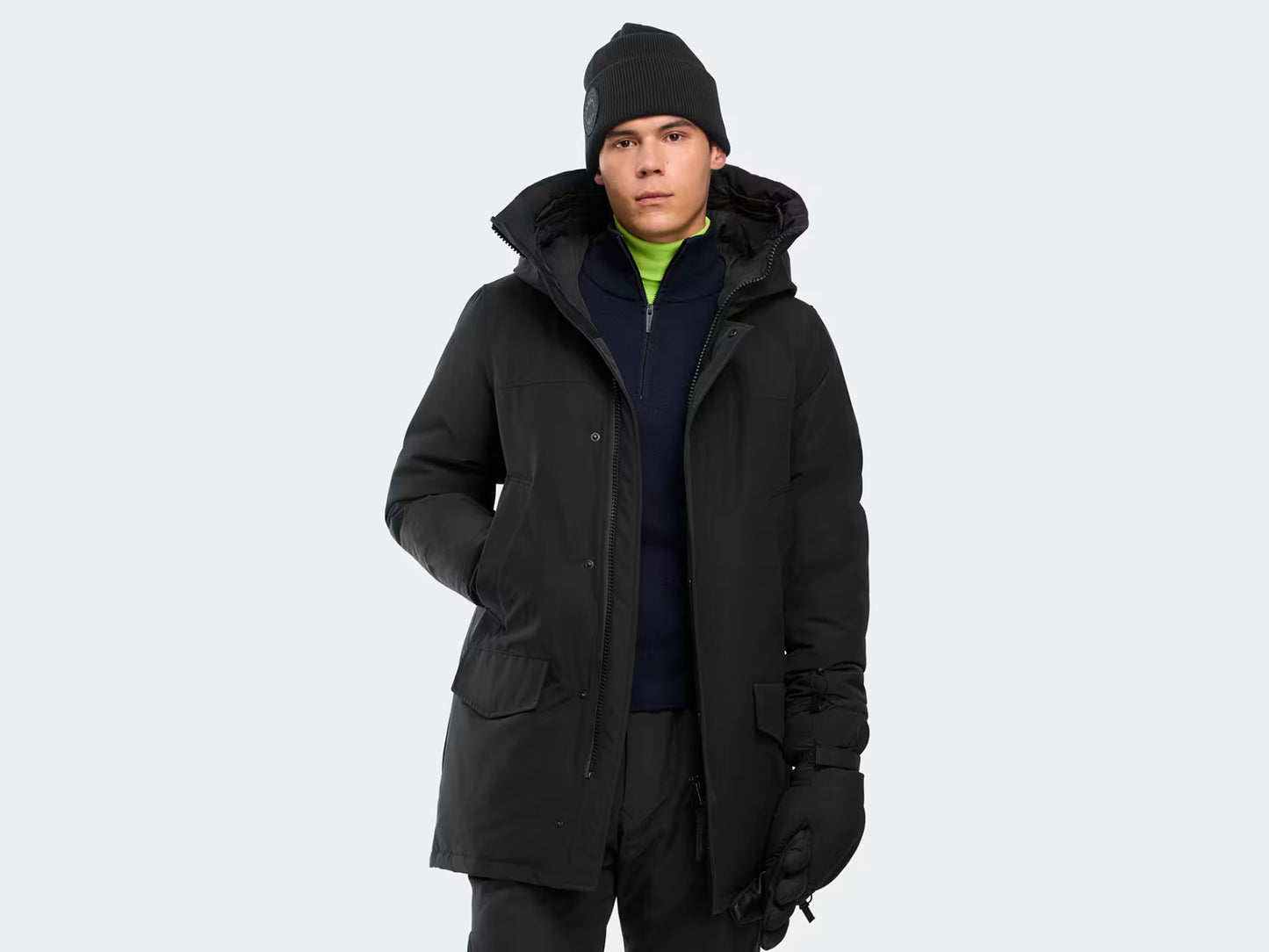 LANGFORD PARKA BLACK DISC-MENS WINTER COATS & JACKETS-CANADA GOOSE-JB Evans Fashions & Footwear