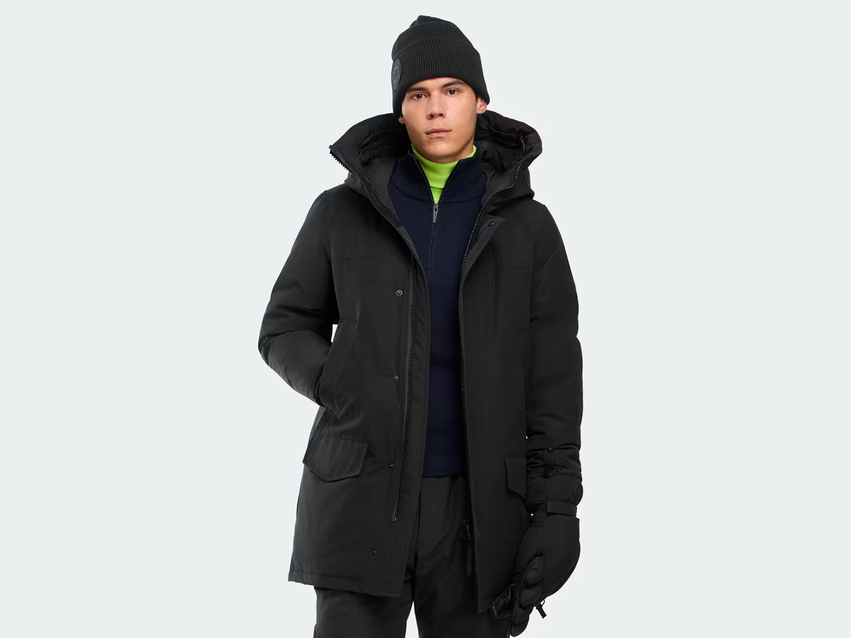 LANGFORD PARKA BLACK DISC-MENS WINTER COATS & JACKETS-CANADA GOOSE-JB Evans Fashions & Footwear