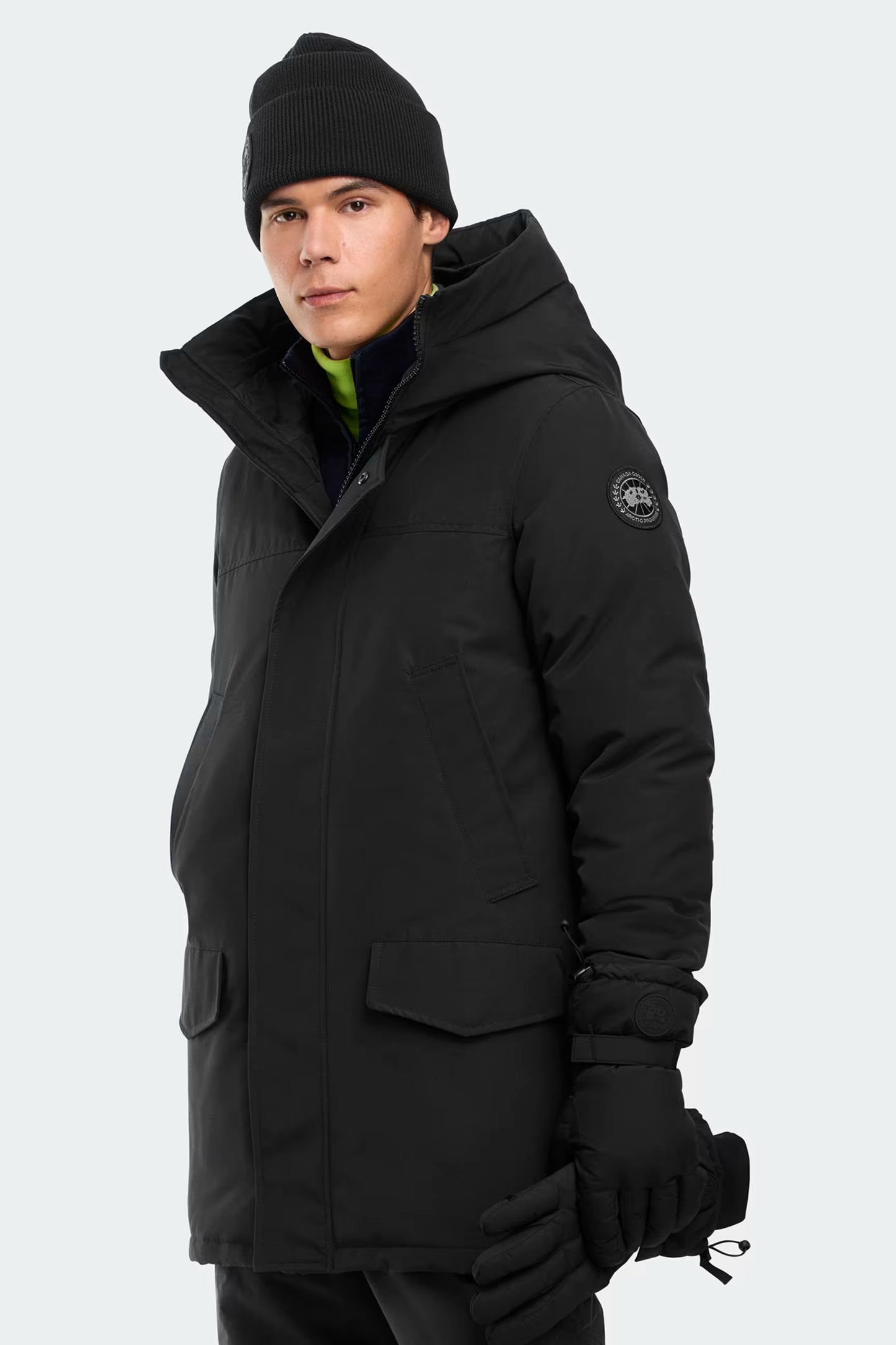 LANGFORD PARKA BLACK DISC-MENS WINTER COATS & JACKETS-CANADA GOOSE-JB Evans Fashions & Footwear