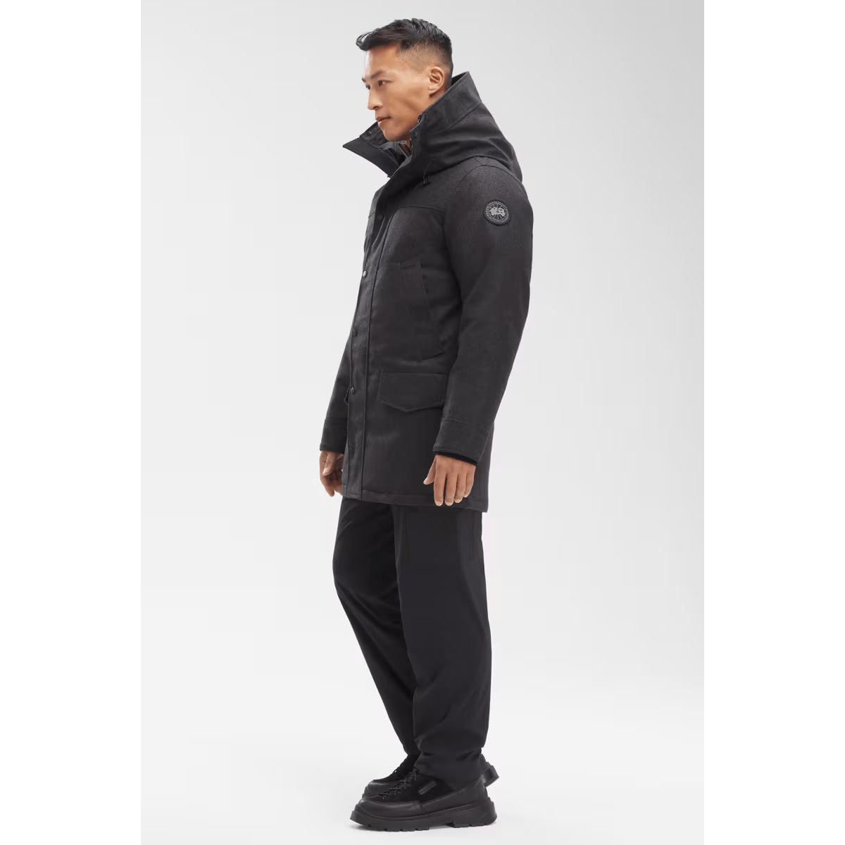 LANGFORD PARKA - WR / CARBON MELANGE-MENS WINTER COATS & JACKETS-CANADA GOOSE-JB Evans Fashions & Footwear