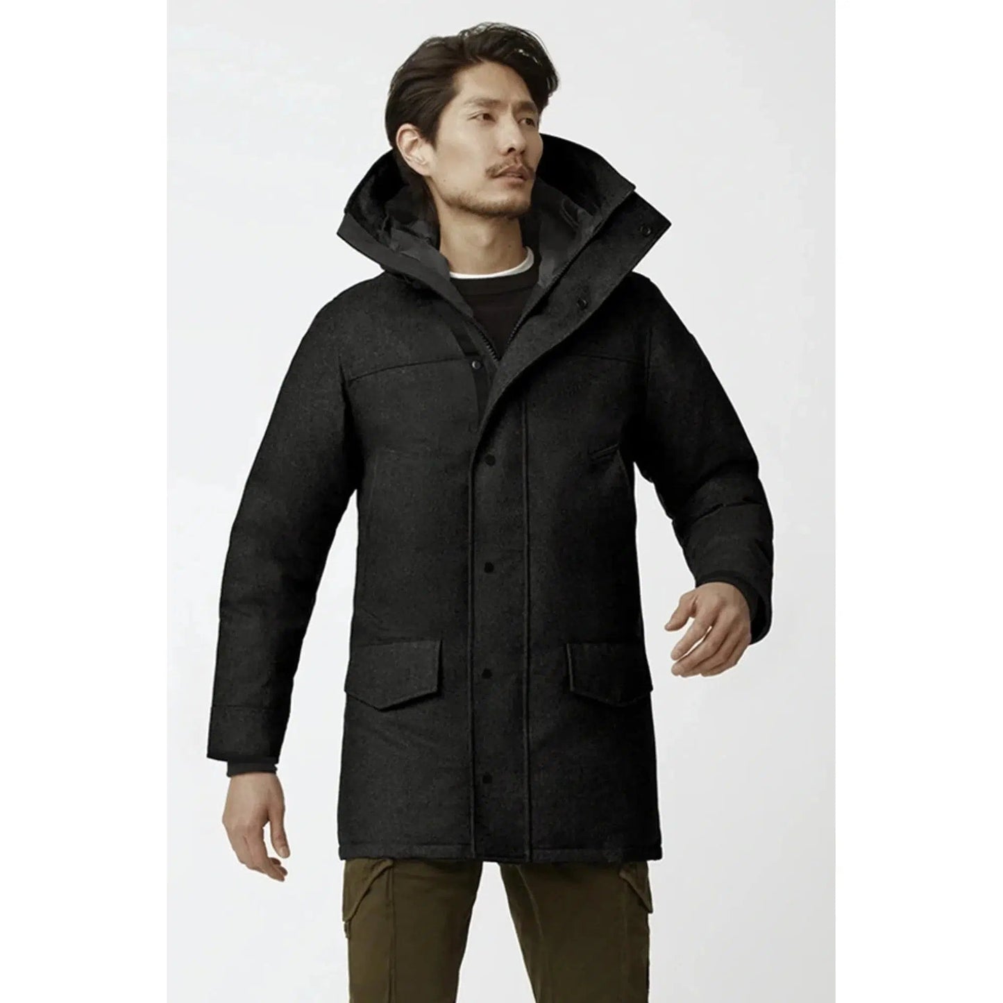 LANGFORD PARKA - WR / CARBON MELANGE-MENS WINTER COATS & JACKETS-CANADA GOOSE-JB Evans Fashions & Footwear