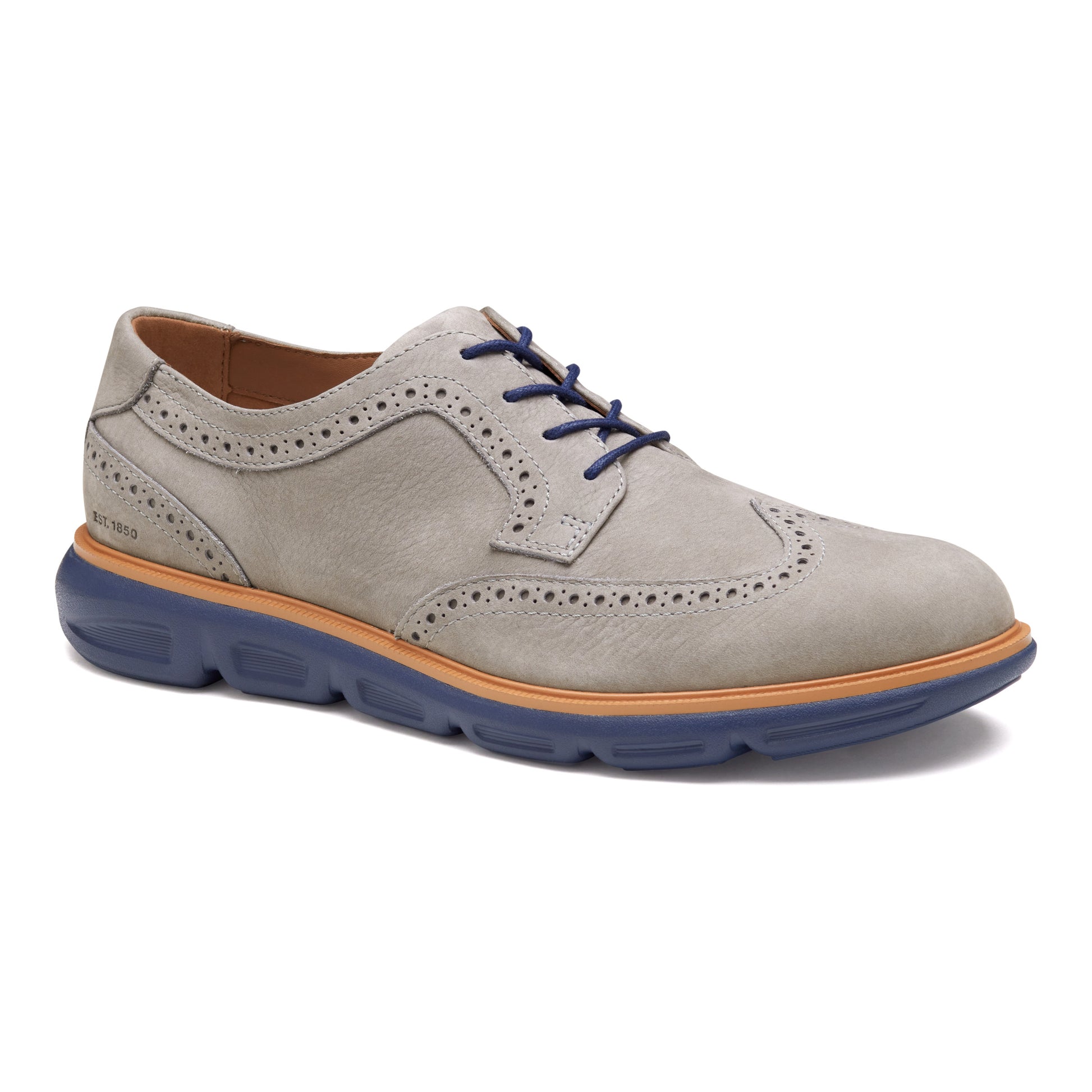 LARKIN WINGTIP-MENS CASUAL FOOTWEAR-JOHNSTON & MURPHY-JB Evans Fashions & Footwear