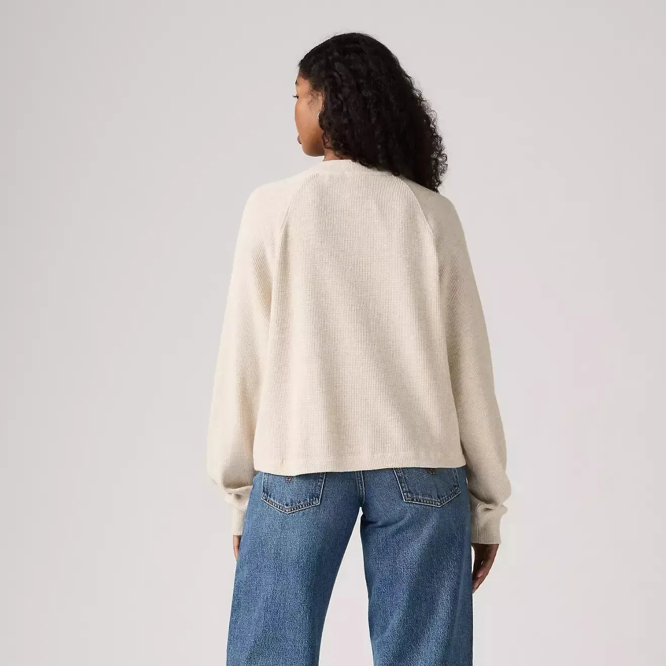 LASSEN HENLEY OATMEAL HEATHER-LADIES TOPS-LEVIS-JB Evans Fashions & Footwear