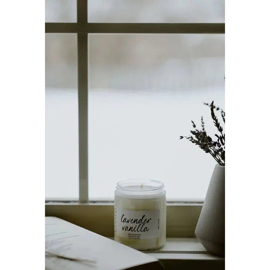 LAVENDER VANILLA 8 0Z CANDLE-LAV VNLA-HOME-WAXXED CANDLE CO.-JB Evans Fashions & Footwear
