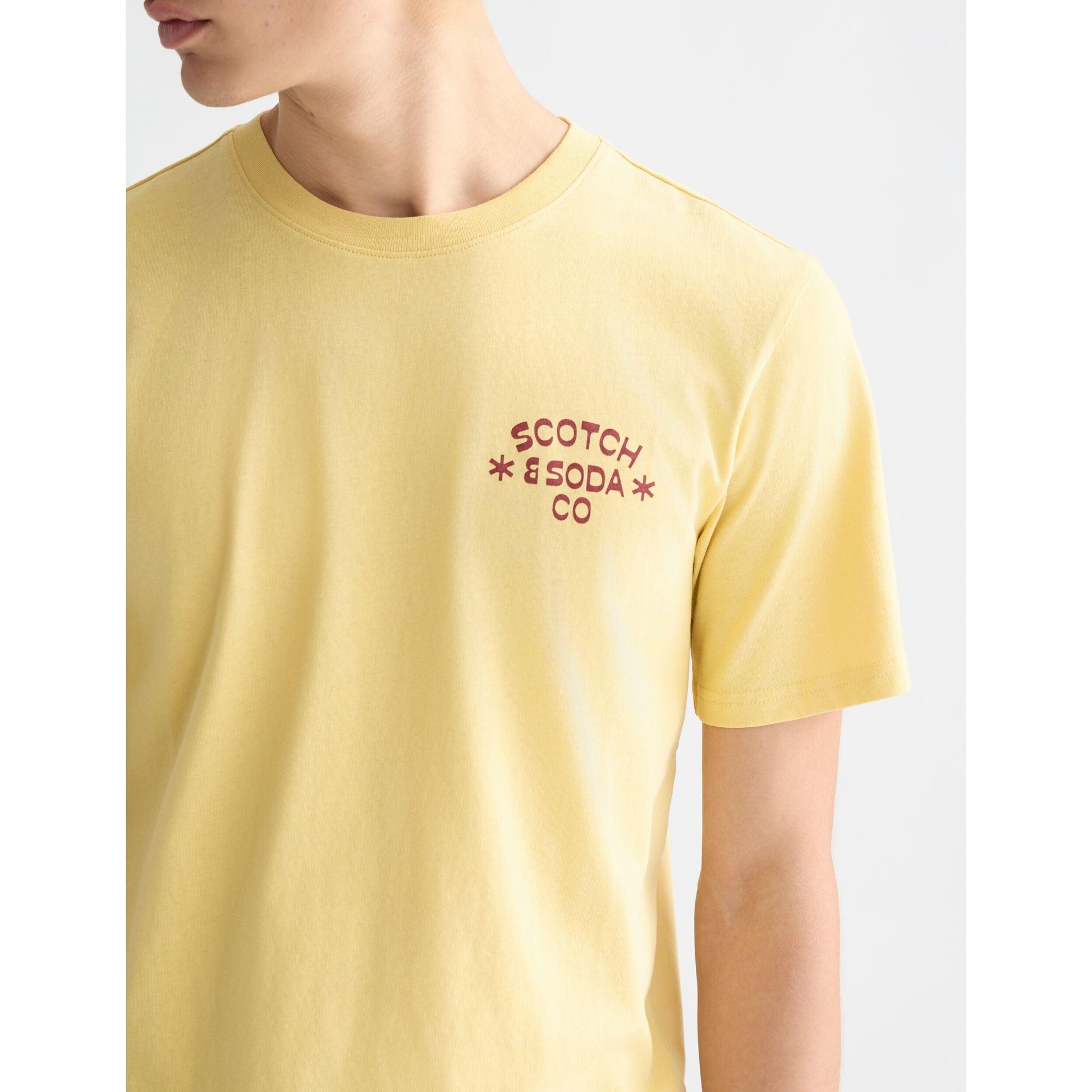 LEFT CHEST ARTWORK REGULAR FIT T-SHIRT-MENS T-SHIRTS & POLO'S-SCOTCH & SODA-JB Evans Fashions & Footwear