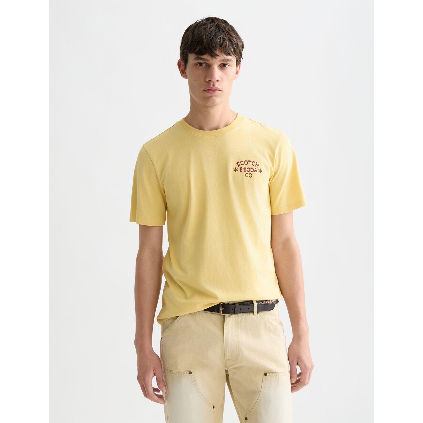LEFT CHEST ARTWORK REGULAR FIT T-SHIRT-MENS T-SHIRTS & POLO'S-SCOTCH & SODA-JB Evans Fashions & Footwear