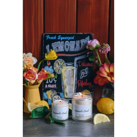 LEMONADE STAND 8 OZ CANDLE-LEMSTND-HOME-WAXXED CANDLE CO.-JB Evans Fashions & Footwear