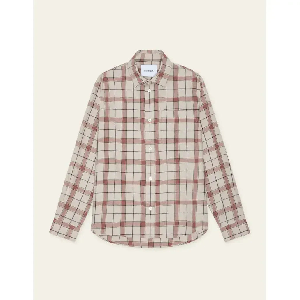 LENNON CHECK OVERSHIRT-MENS SHIRTS-LES DEUX-JB Evans Fashions & Footwear